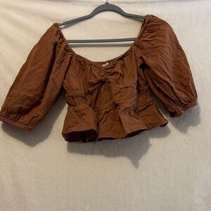 a new day Rust Brown Women's Blouse